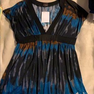 Knit V-neck Tunic Top